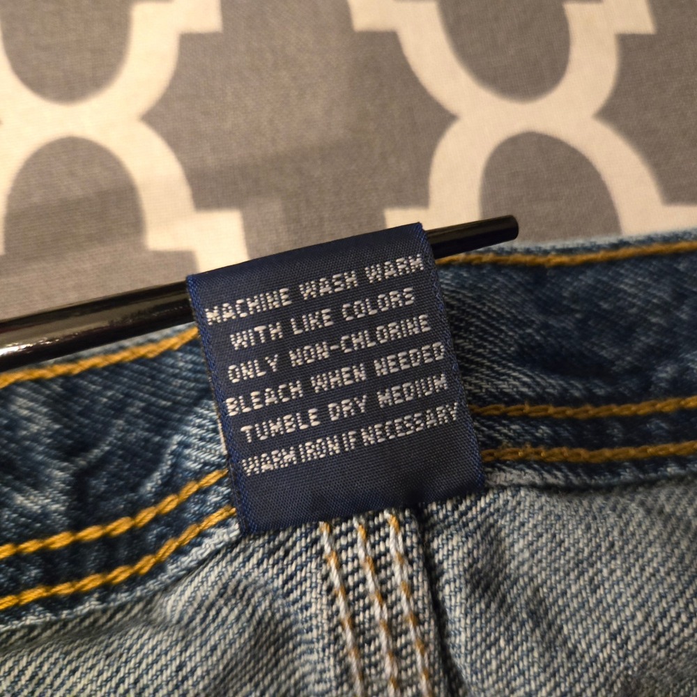 Rugged Wear Men's Denim Carpenter‎ Jeans Blue 38x34 Straight Leg Workwear - Picture 5 of 7